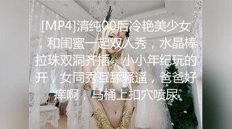 [MP4]清纯00后冷艳美少女，和闺蜜一起双人秀，水晶棒拉珠双洞齐插，小小年纪玩的开，女同秀互舔骚逼，爸爸好痒啊，马桶上扣穴喷尿