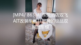 [MP4/ 863M] 东莞酒店双飞AIT改装车展TF品牌的极品双胞胎车模